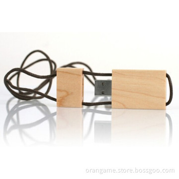 Fast Delivery High Quality Wooden USB Flash Drive with Keychain